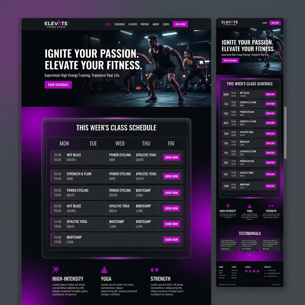 Elevate Fitness Studio Modernization